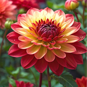 Георгин Оникс Найт купить по цене от 590р. в интернет-магазине «Посадика» с доставкой почтой в в Советске и по всей России – [изображение №1].