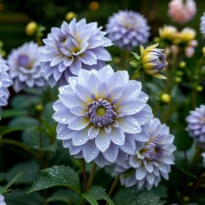 Георгин Акварель купить по цене от 680р. в интернет-магазине «Посадика» с доставкой почтой в в Советске и по всей России – [изображение №1].